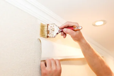 Pose de papier peint à Lalley — revêtements muraux et toiles de verre